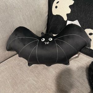 COPY - Halloween Bat Shaped Plush Soft Throw Pillow Novogratz 12x22
